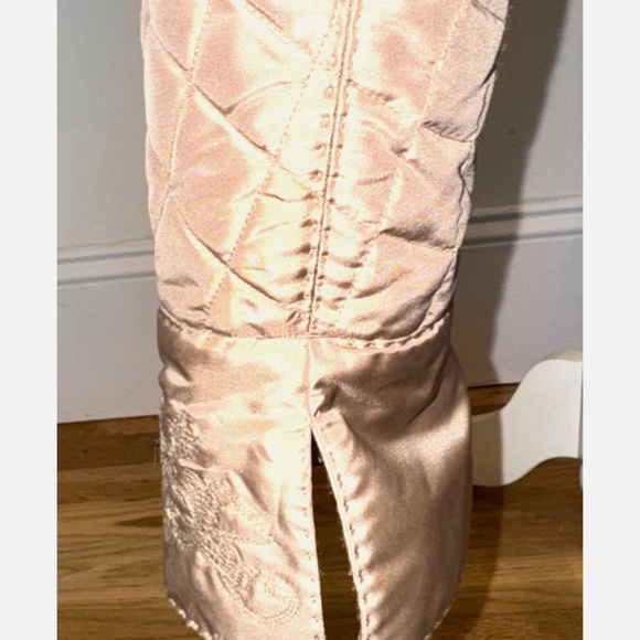 Vintage ELIE TAHARI Silk Jemina Victorian Embroidered Quilted Artwear Jacket Sm - Picture 6 of 10